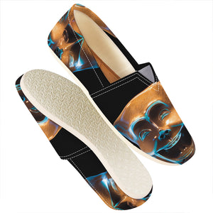 The Sock And Buskin Theatre Masks Print Casual Shoes