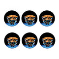 The Sock And Buskin Theatre Masks Print Coaster Set