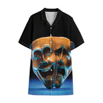 The Sock And Buskin Theatre Masks Print Cotton Hawaiian Shirt