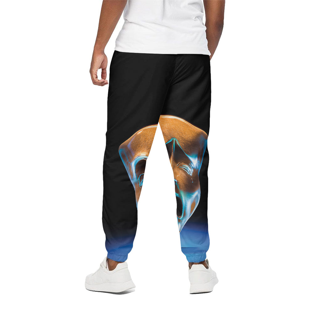 The Sock And Buskin Theatre Masks Print Cotton Pants
