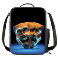 The Sock And Buskin Theatre Masks Print Crossbody Lunch Bag