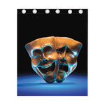 The Sock And Buskin Theatre Masks Print Curtain