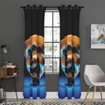 The Sock And Buskin Theatre Masks Print Curtain