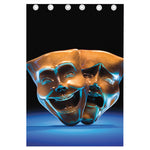 The Sock And Buskin Theatre Masks Print Curtain