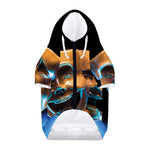 The Sock And Buskin Theatre Masks Print Dog Zip Up Hoodie