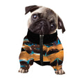 The Sock And Buskin Theatre Masks Print Dog Zip Up Jacket