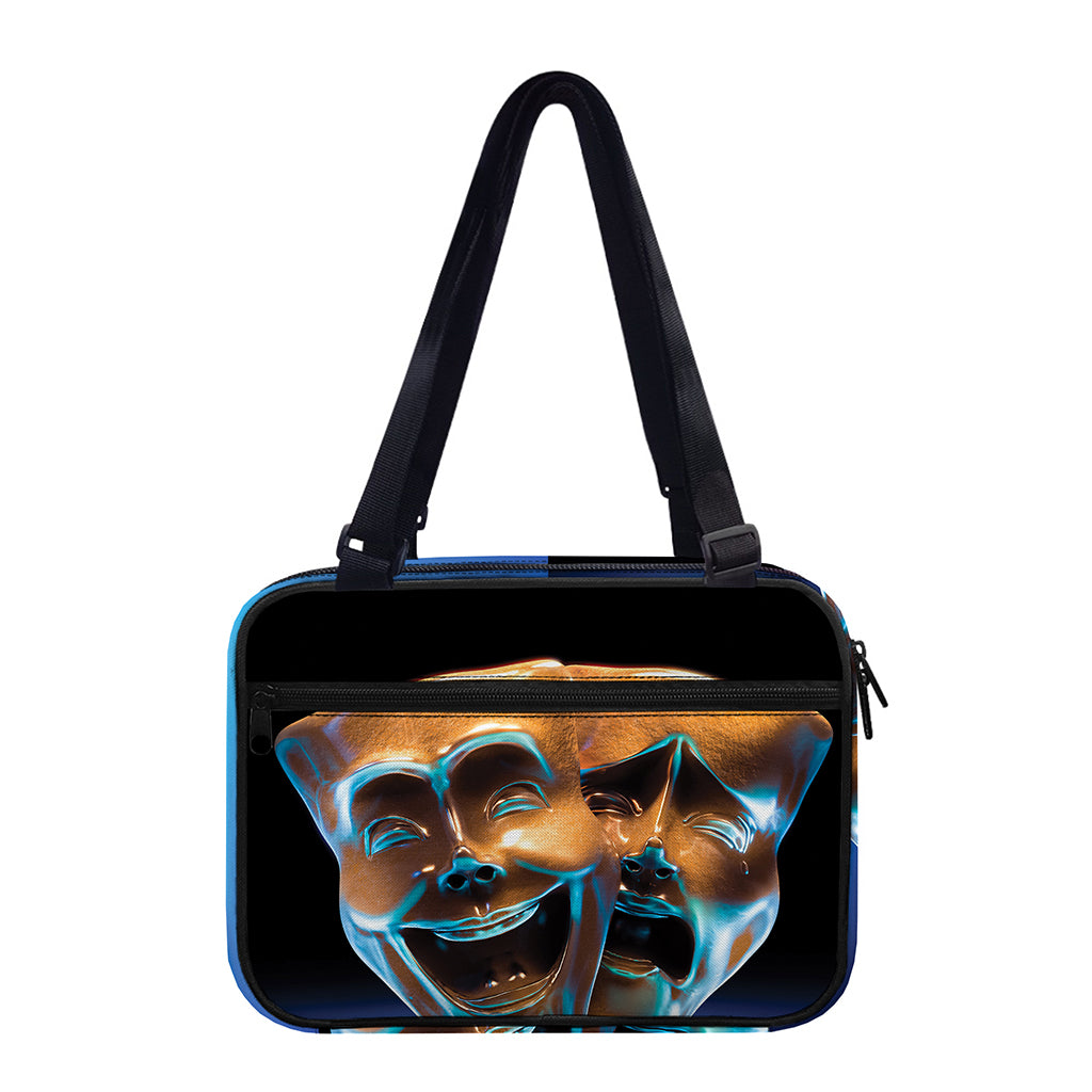 The Sock And Buskin Theatre Masks Print Double Strap Bible Bag