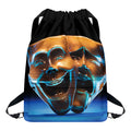 The Sock And Buskin Theatre Masks Print Drawstring Backpack