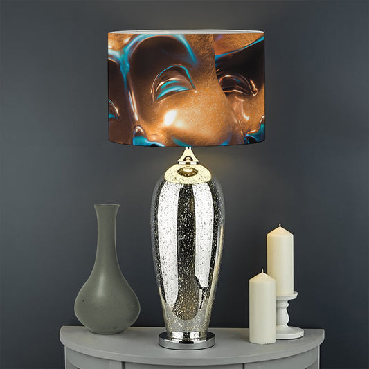 The Sock And Buskin Theatre Masks Print Drum Lamp Shade