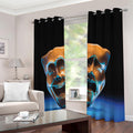 The Sock And Buskin Theatre Masks Print Extra Wide Grommet Curtains
