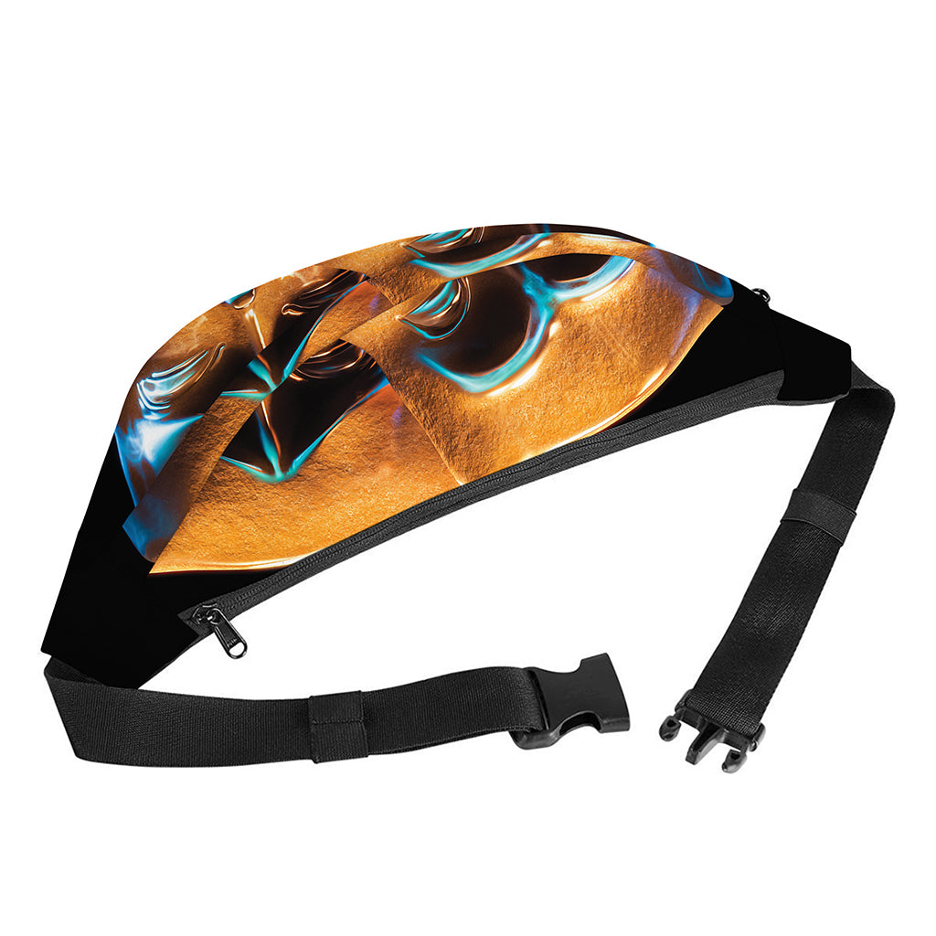 The Sock And Buskin Theatre Masks Print Fanny Pack