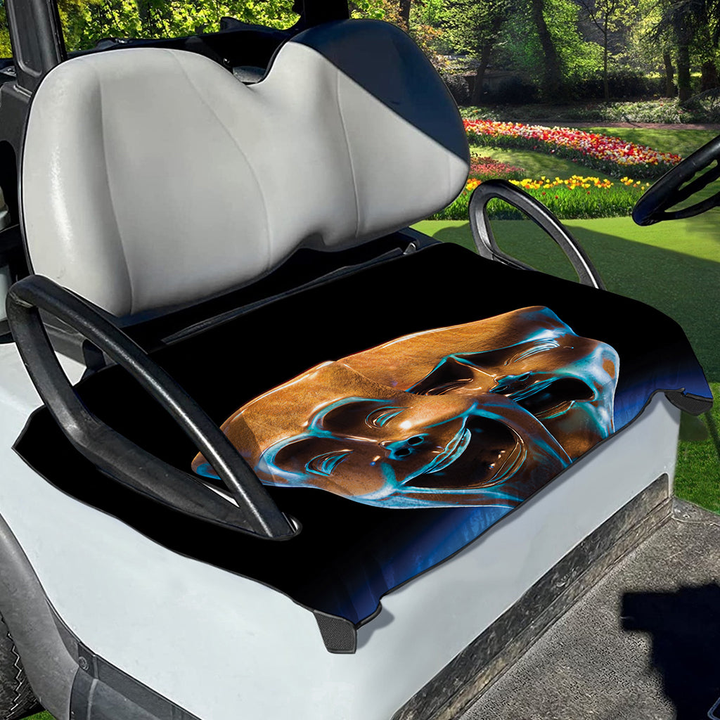 The Sock And Buskin Theatre Masks Print Golf Cart Seat Cover