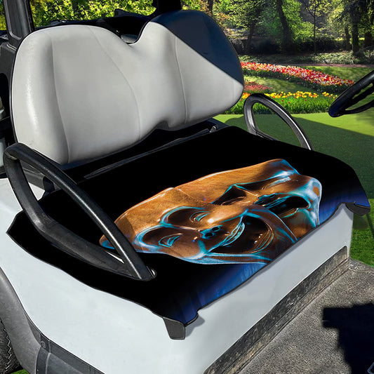 The Sock And Buskin Theatre Masks Print Golf Cart Seat Cover
