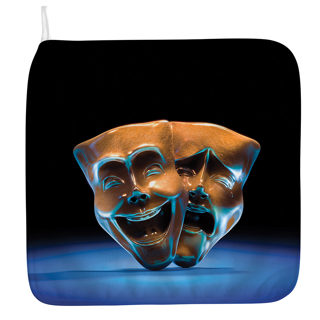 The Sock And Buskin Theatre Masks Print Hand Towel