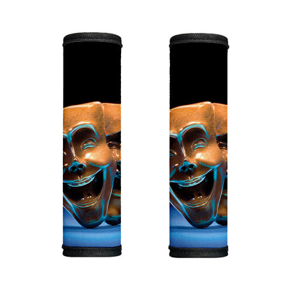 The Sock And Buskin Theatre Masks Print Handle Covers