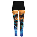 The Sock And Buskin Theatre Masks Print High-Waisted Pocket Leggings
