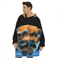The Sock And Buskin Theatre Masks Print Hoodie Blanket