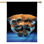 The Sock And Buskin Theatre Masks Print House Flag