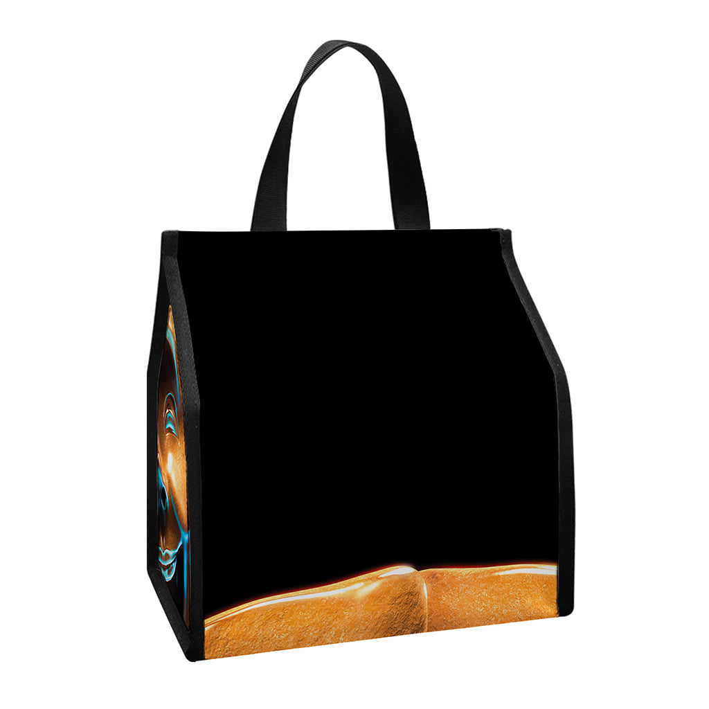 The Sock And Buskin Theatre Masks Print Insulated Lunch Tote