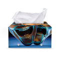 The Sock And Buskin Theatre Masks Print Leather Tissue Box Cover