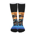 The Sock And Buskin Theatre Masks Print Long Socks