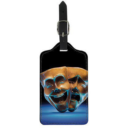 The Sock And Buskin Theatre Masks Print Luggage Tag