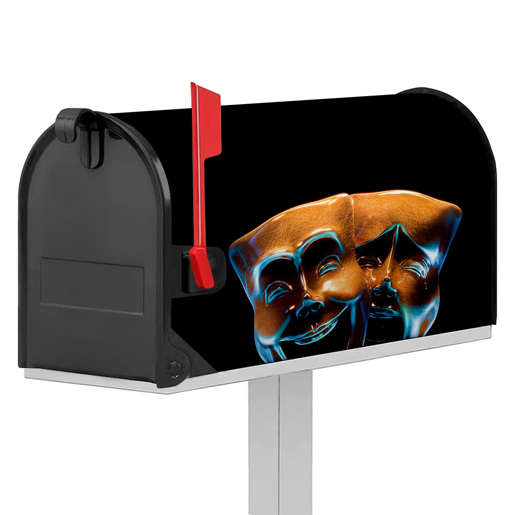The Sock And Buskin Theatre Masks Print Mailbox Cover