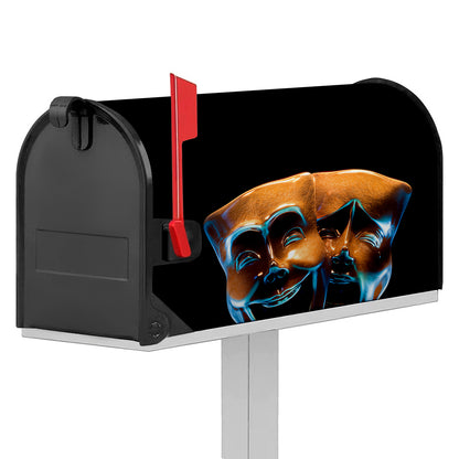 The Sock And Buskin Theatre Masks Print Mailbox Cover