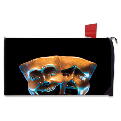 The Sock And Buskin Theatre Masks Print Mailbox Cover