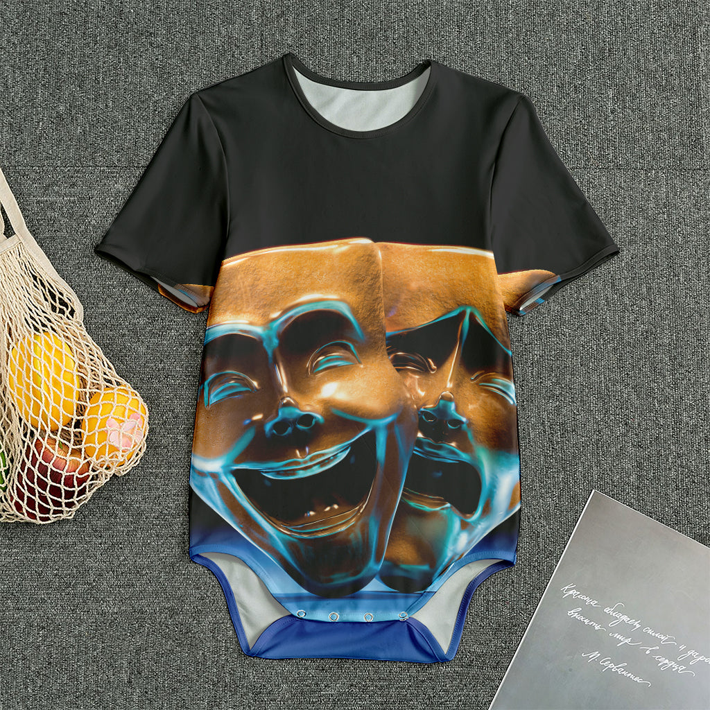 The Sock And Buskin Theatre Masks Print Men's Bodysuit