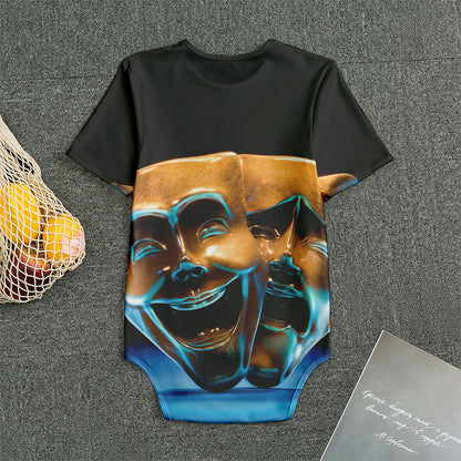 The Sock And Buskin Theatre Masks Print Men's Bodysuit