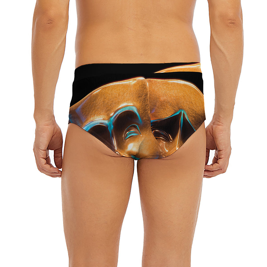 The Sock And Buskin Theatre Masks Print Men's Briefs