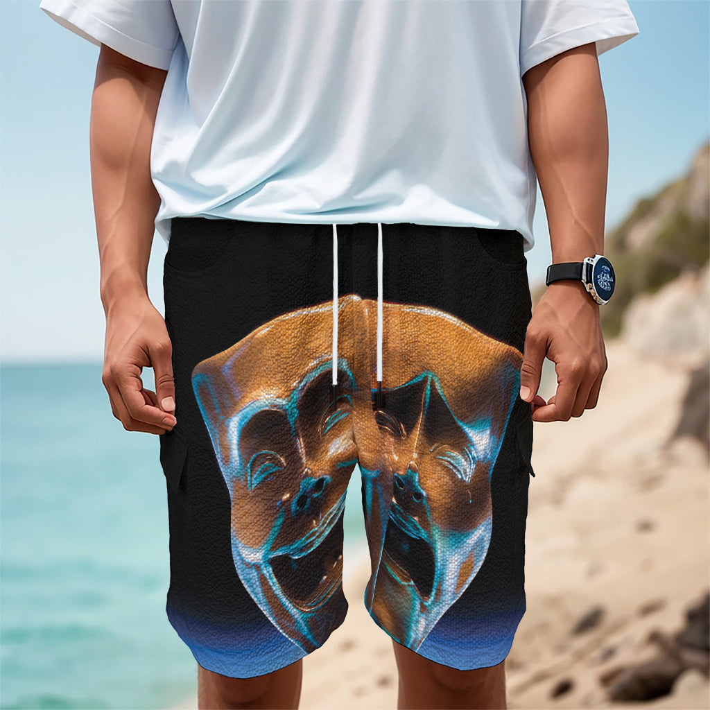 The Sock And Buskin Theatre Masks Print Men's Cargo Shorts