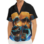The Sock And Buskin Theatre Masks Print Men's Deep V-Neck Shirt