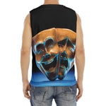 The Sock And Buskin Theatre Masks Print Men's Fitness Tank Top