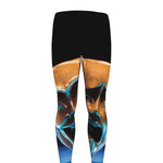 The Sock And Buskin Theatre Masks Print Men's leggings
