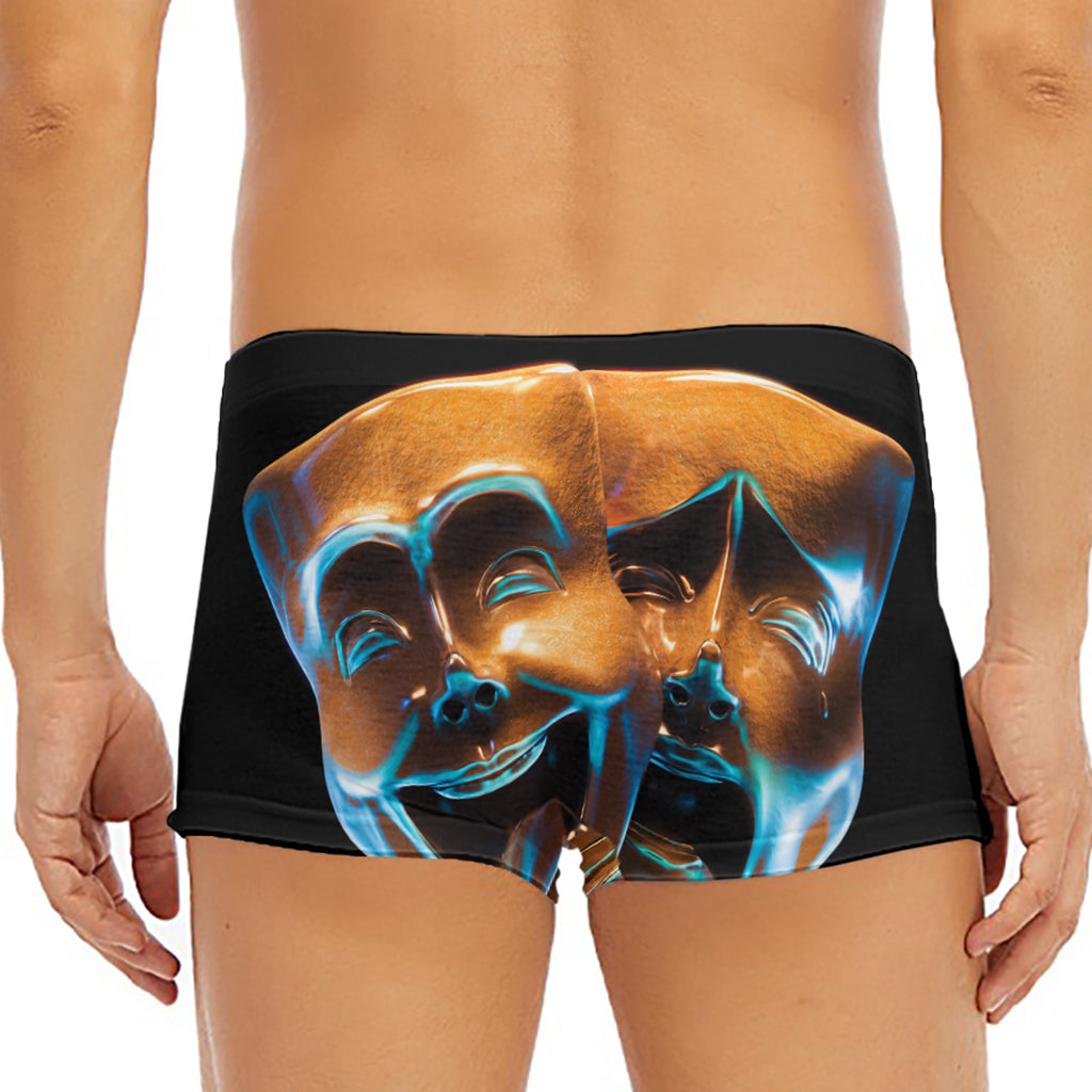 The Sock And Buskin Theatre Masks Print Men's Short Boxer Briefs