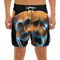 The Sock And Buskin Theatre Masks Print Men's Split Running Shorts