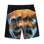 The Sock And Buskin Theatre Masks Print Men's Sports Shorts
