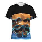 The Sock And Buskin Theatre Masks Print Men's Sports T-Shirt
