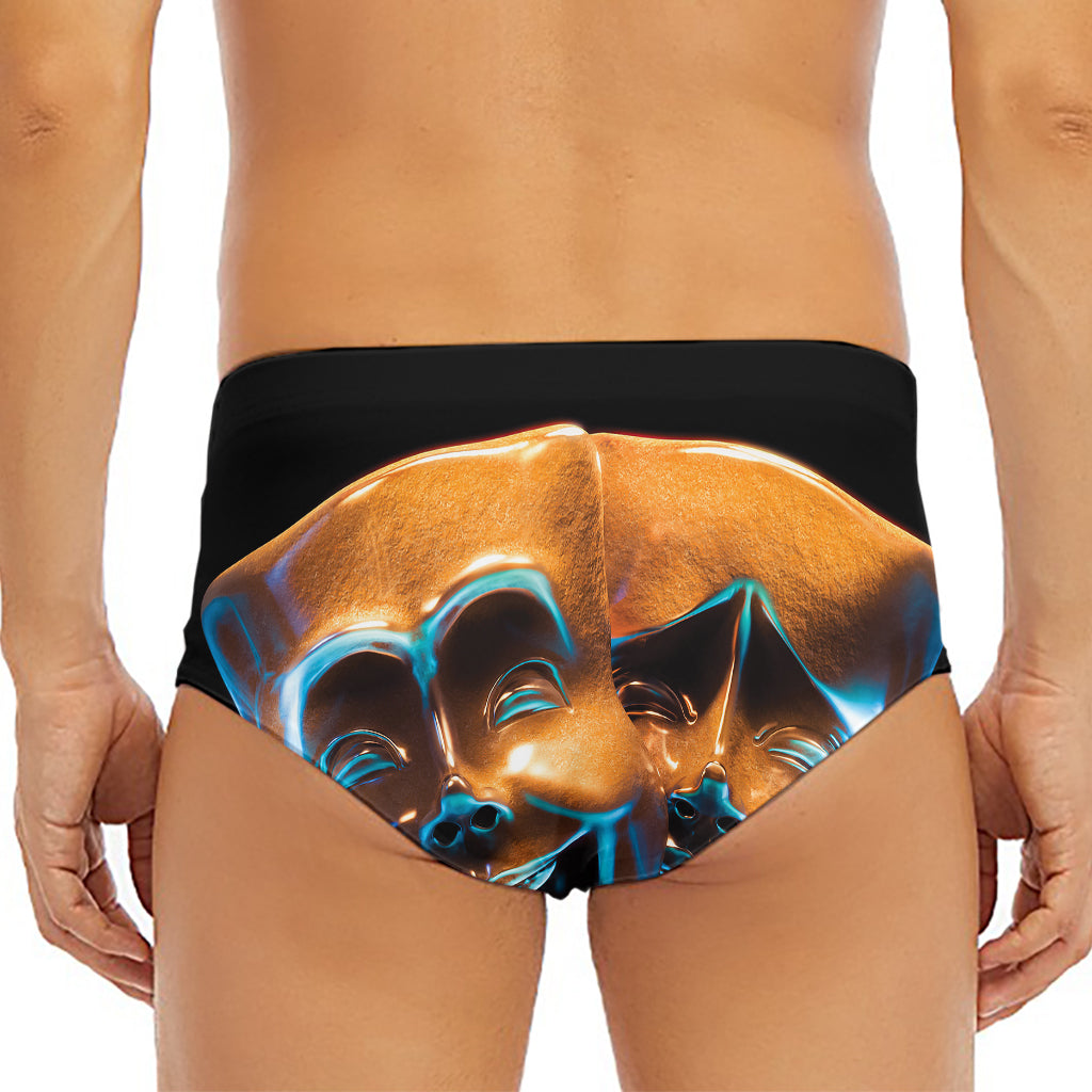 The Sock And Buskin Theatre Masks Print Men's Triangle Swim Briefs