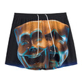 The Sock And Buskin Theatre Masks Print Mesh Shorts