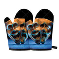 The Sock And Buskin Theatre Masks Print Oven Mitts