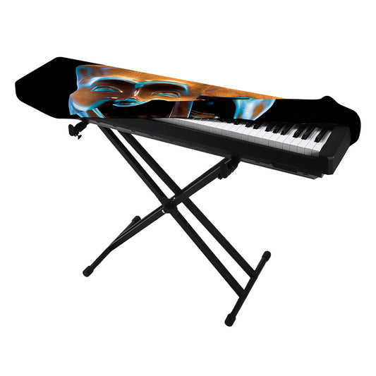 The Sock And Buskin Theatre Masks Print Piano Keyboard Cover