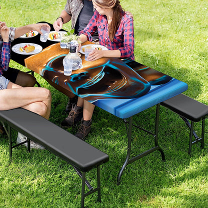 The Sock And Buskin Theatre Masks Print Picnic Table Cover