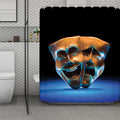 The Sock And Buskin Theatre Masks Print Polyester Shower Curtain