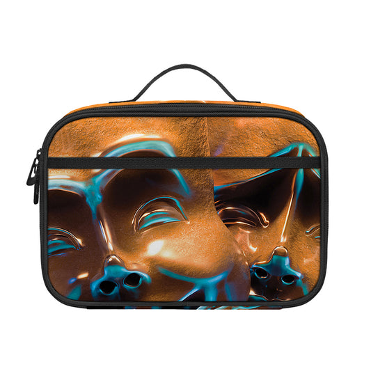 The Sock And Buskin Theatre Masks Print Portable Lunch Bag