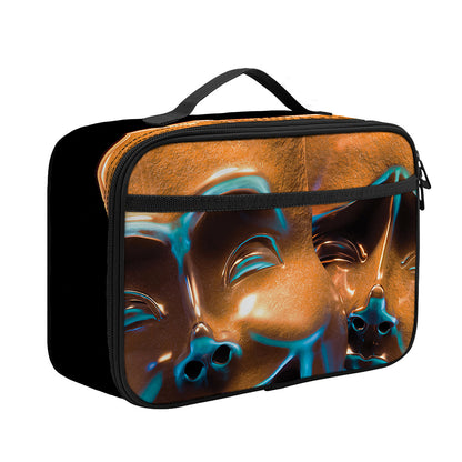 The Sock And Buskin Theatre Masks Print Portable Lunch Bag