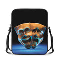 The Sock And Buskin Theatre Masks Print Rectangular Crossbody Bag