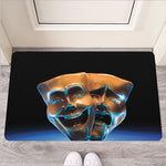 The Sock And Buskin Theatre Masks Print Rubber Doormat